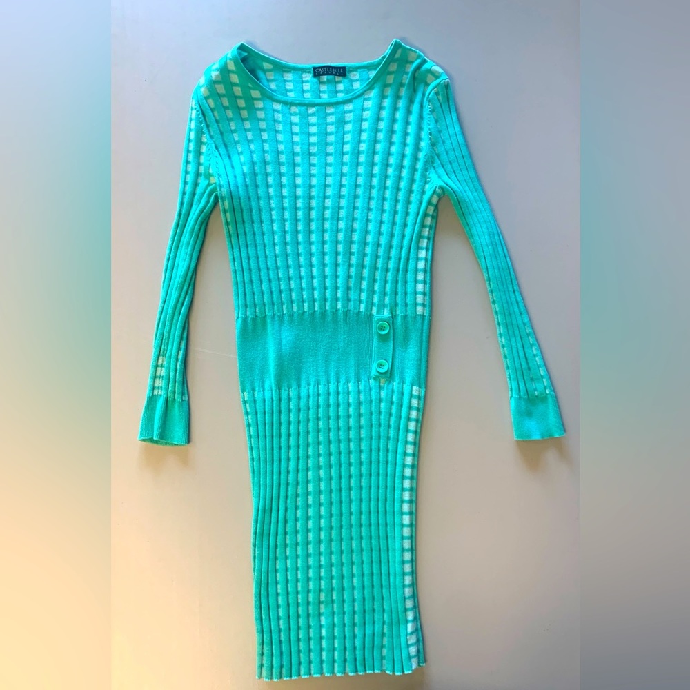 Castle Hill Plaid Sweater Dress